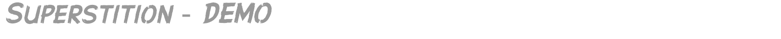 Superstition font preview